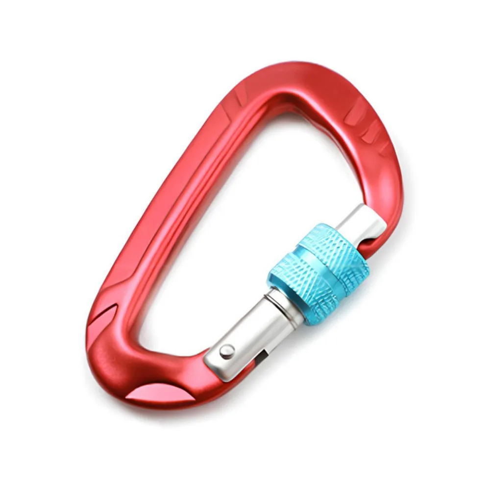 12KN Professional Safety Carabiner Aluminum Multicolors D Sh