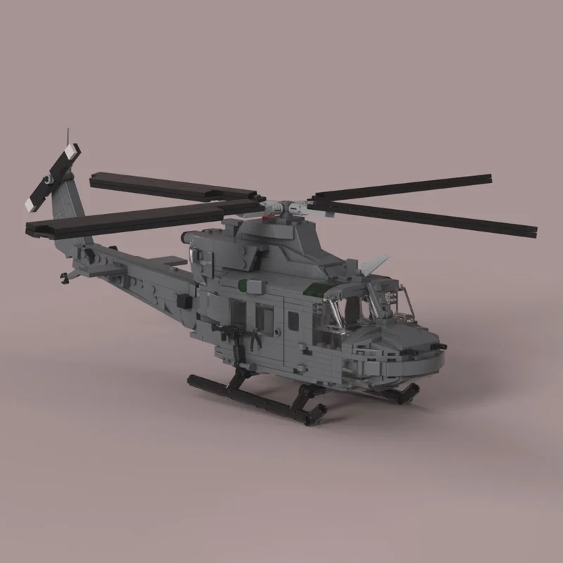 730 PCS War series 412 | International Multirole Helicopter MOC Customize Modular Building Block Model DIY Toy Christmas Gift