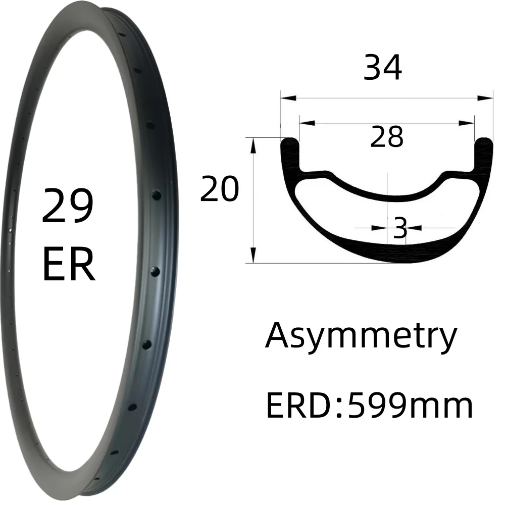29ER Carbon Rims 34… - image