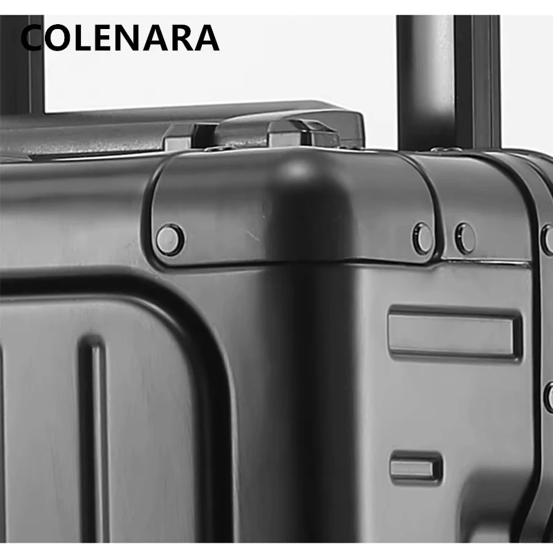COLENARA Men's Luggage 20-inch All-aluminum Magnesium Alloy Boarding Box 24