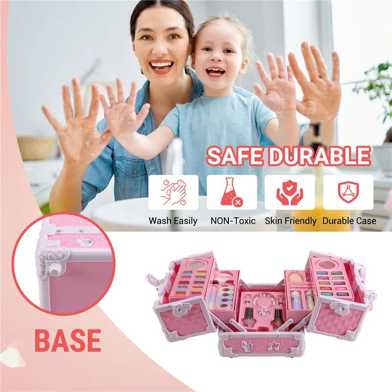 Fille Simulation semblant princesse maquillage jouer maison enfants cosmétiques rouge à lèvres fard à paupières ensemble pour enfants jeu de Cosplay
