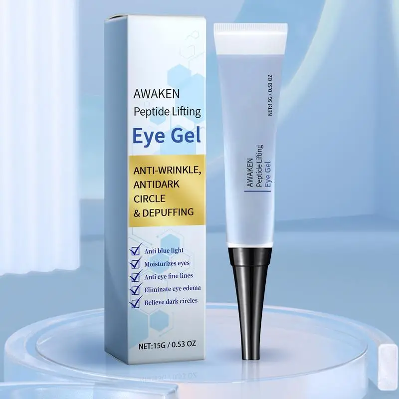 1pcs Awaken Peptide Lifting Eye Gel women Eye Moisturizing Under Eye serum For Dark Circle Puffiness Fine Lines Eye Care