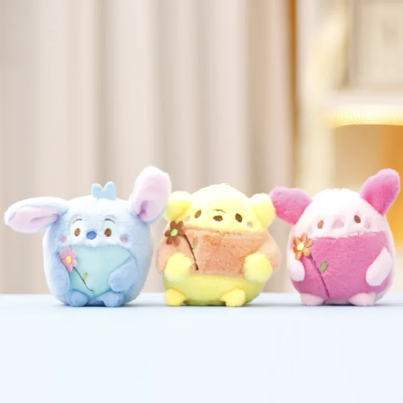 11 cm Nette Cartoon Plüsch Spielzeug Stich Pooh Ferkel Schwein Rucksack Anhänger Gefüllte Puppe Schlüsselbund Kleine Anhänger kinder Geburtstag geschenk
