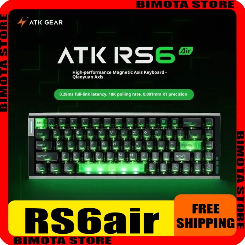 

ATK RS6Air Wired Magnetic Switch Mechanical Keyboard Gasket Structure 8KHz RGB Customized Pc Laptop Accessories Gaming Keyboard
