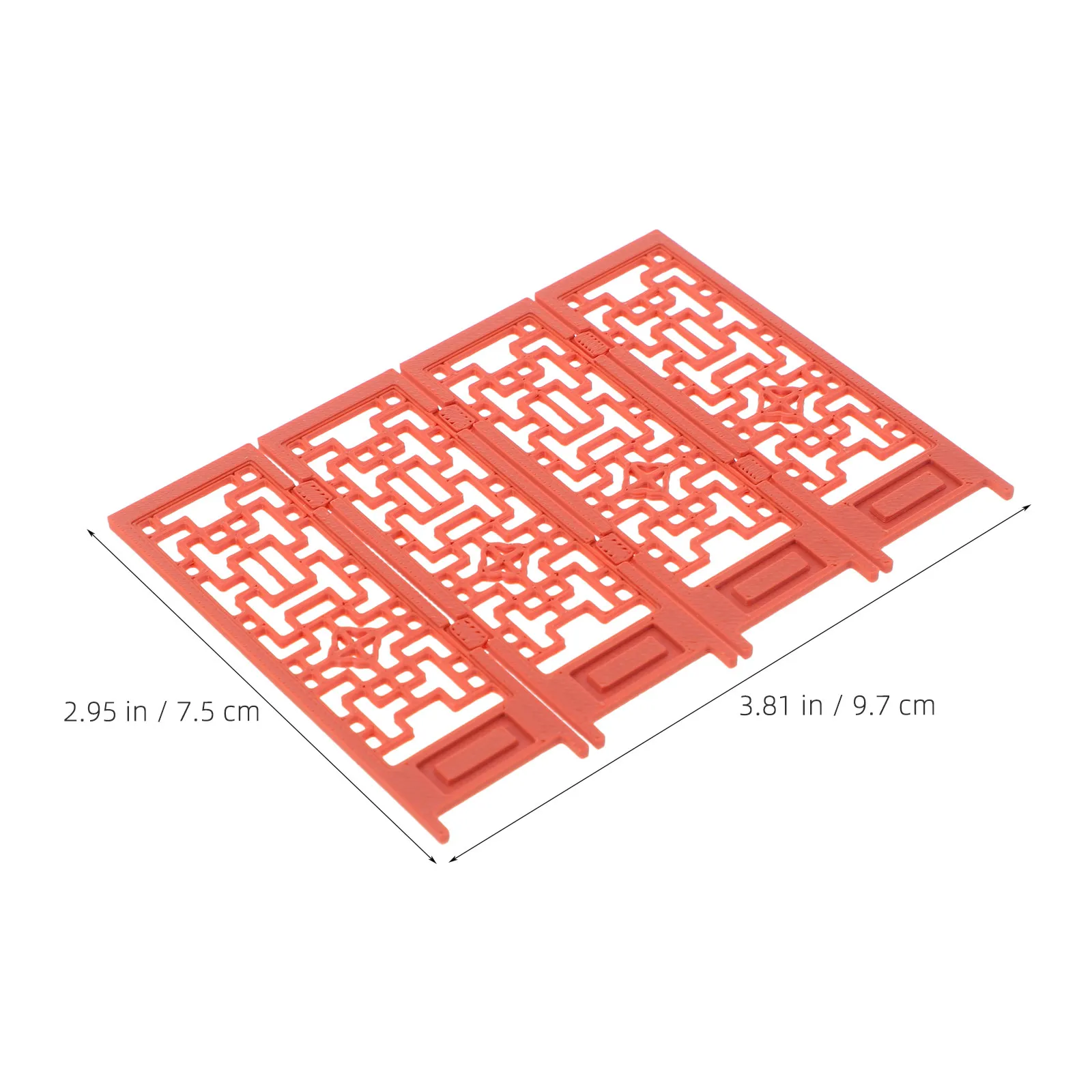 Chinese Screen Dollhouse Decoration High Realism Plastic Compact Mini Simulation Furniture naments DIY Miniature Add Movement