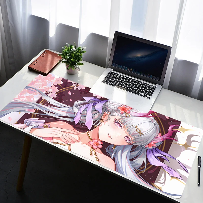 

Mouse Pad Laptop Extended Desktop Mat Rubber Computer Gamer Mousepad PC Wuthering Waves Jinhsi Gaming Accessories Keyboard Pad