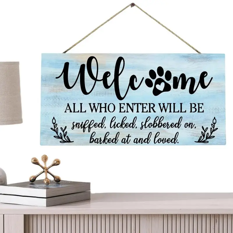 Welcome Sign For Front Door Farmhouse Rustic Porch Sign Decorations Wall Decor Porch Decor Wooden Door Hanger For Home Bar Pub