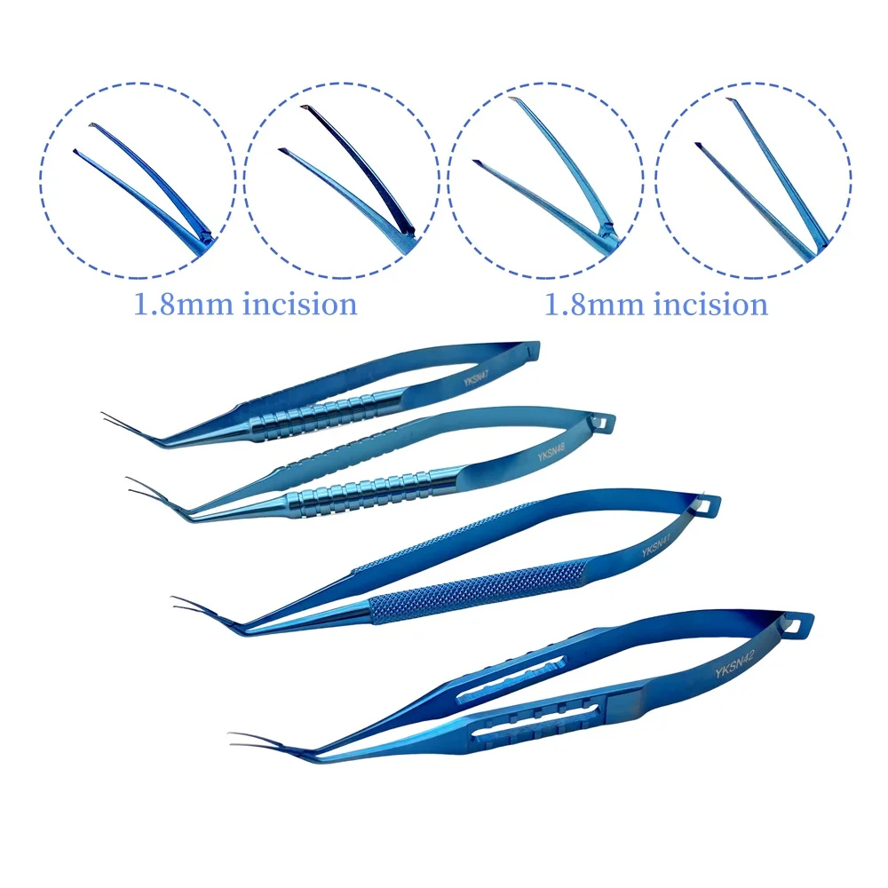 Inamura Style Capsulorhexis Forceps Titanium Ophthalmic Micro Tearing Tweezers Eyelid Surgical Tools