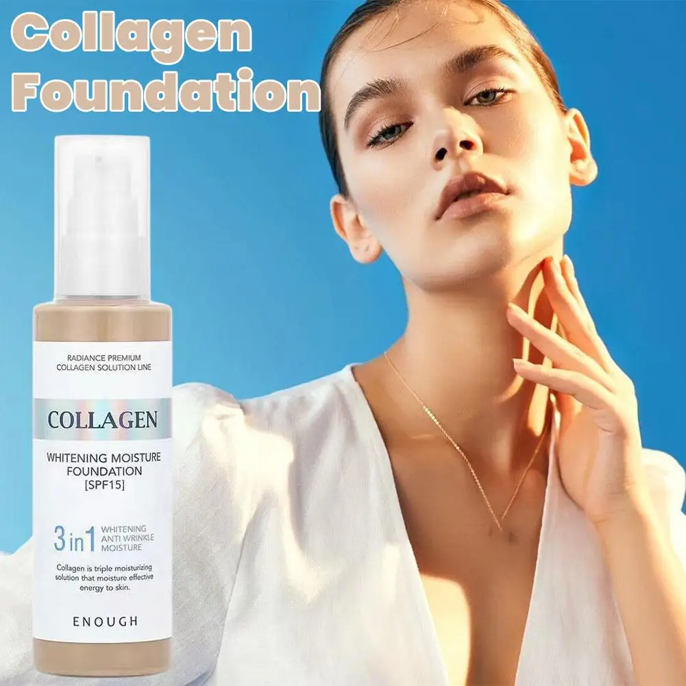 Collagen Lasting Delicate Foundation Fit Without Sticking Powder Foundation Liquid Multiple Colors Moisturizing Foundation