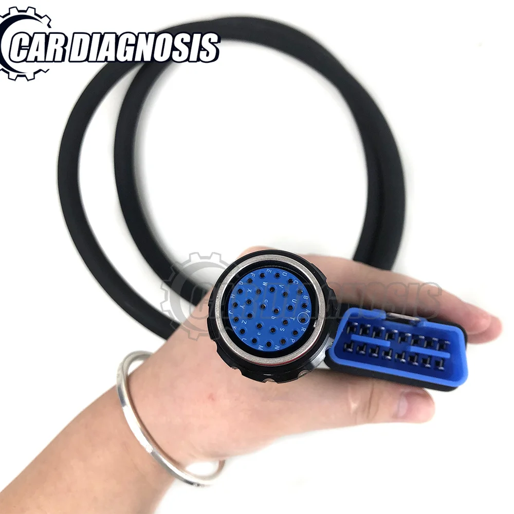 أحدث كابل Obd 16 PIN باللون الأزرق الصلب لـ vocom 88890300 VOCOM II 88890400 Obd II 16Pin كابل vocom لتشخيص الشاحنة #5