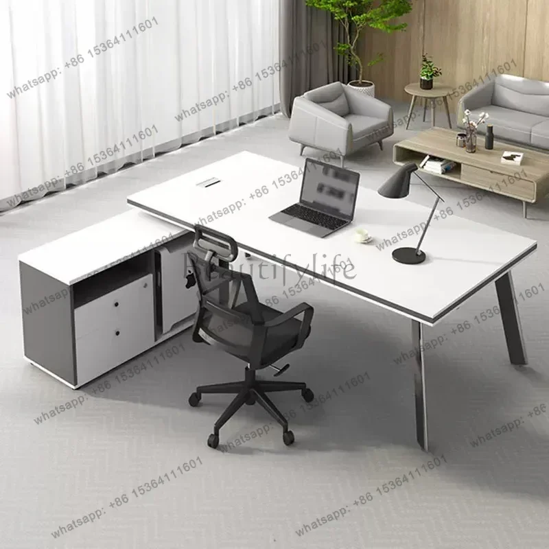 ld Modern Minimalist Office Desk Wooden Executive Computer Decoration Display   Design Storage Ufficio Home Furniture