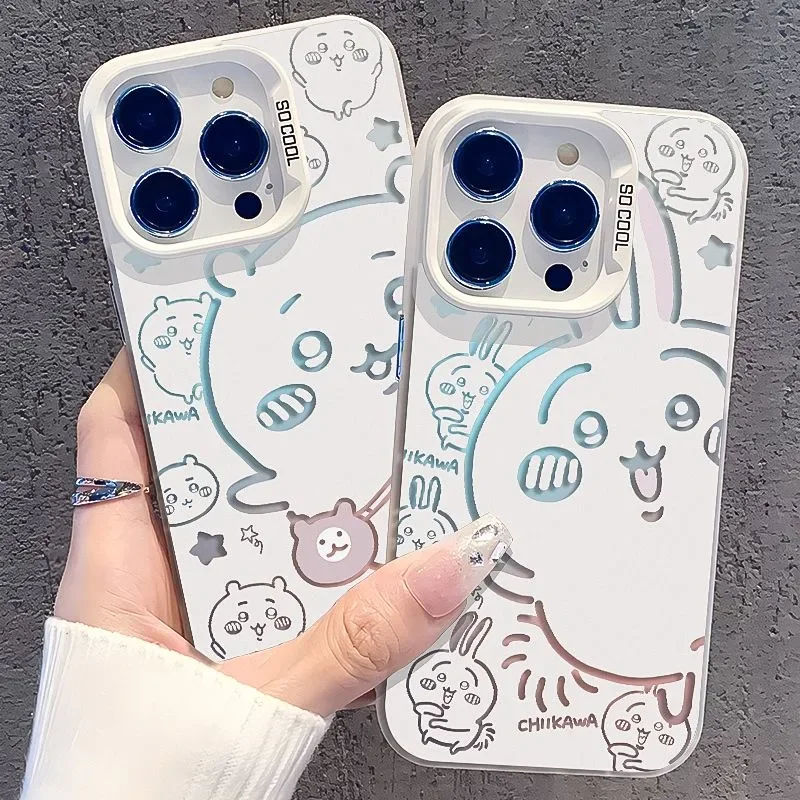 Full Screen Usagi Chiikawa Friends Lovely Cartoon Phone Case For Xiaomi Redmi 14C 13C 12C 10 A1 A2 A3 9T 9A K60 K40 5G Anti Fall