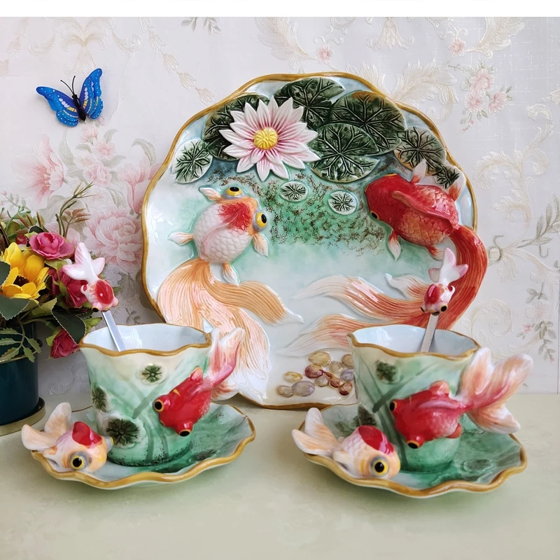 

hand painted underglaze ceramic mug 11 inch dessert Dumpling household