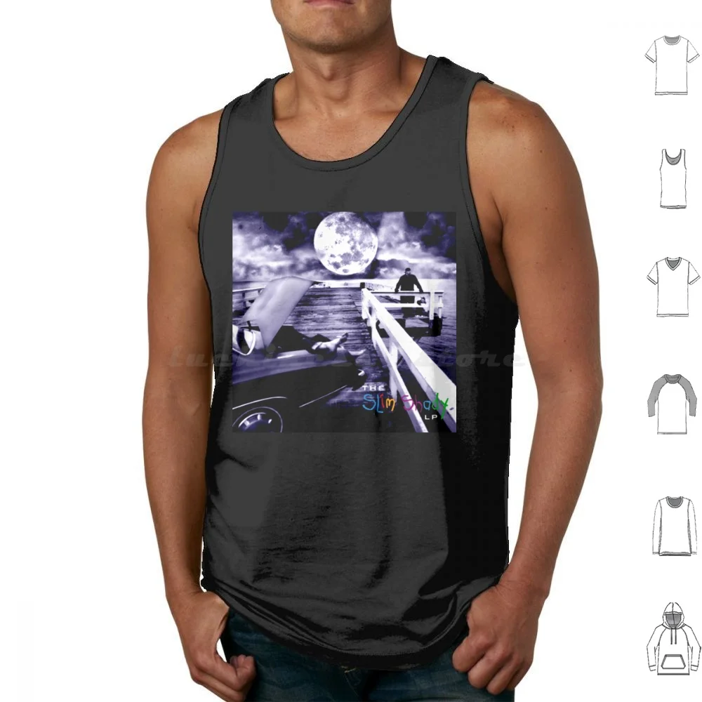 Slim Shady Tank Tops Print Cotton Slim Shady Music Artist Rap Rapper