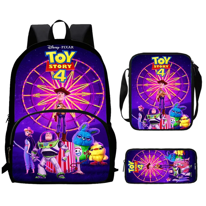 

Child School Backpack with Front Pocket,Shoulder Bags,Pencil Bags for Aged 5-10,Cartoon Toy Story School Bags for Boys Girls