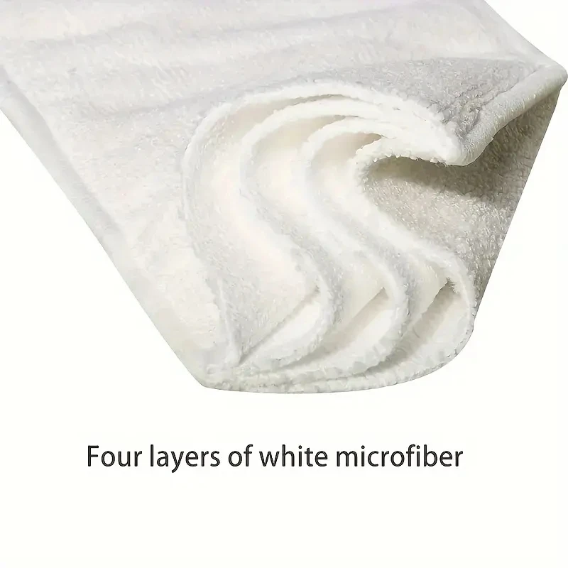Factory Direct 5PCS Reusable Adult Diapers Washable Incontinence Pads Breathable 4 Layer Microfiber Liner Fast Absorption 5PCS