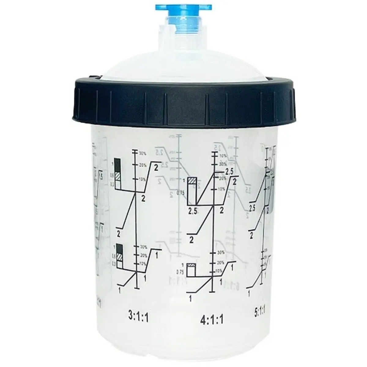 1Set Paint Mixing Cup H/O Quick Cup Paint System Tank 400ML Disposable Paint Cup