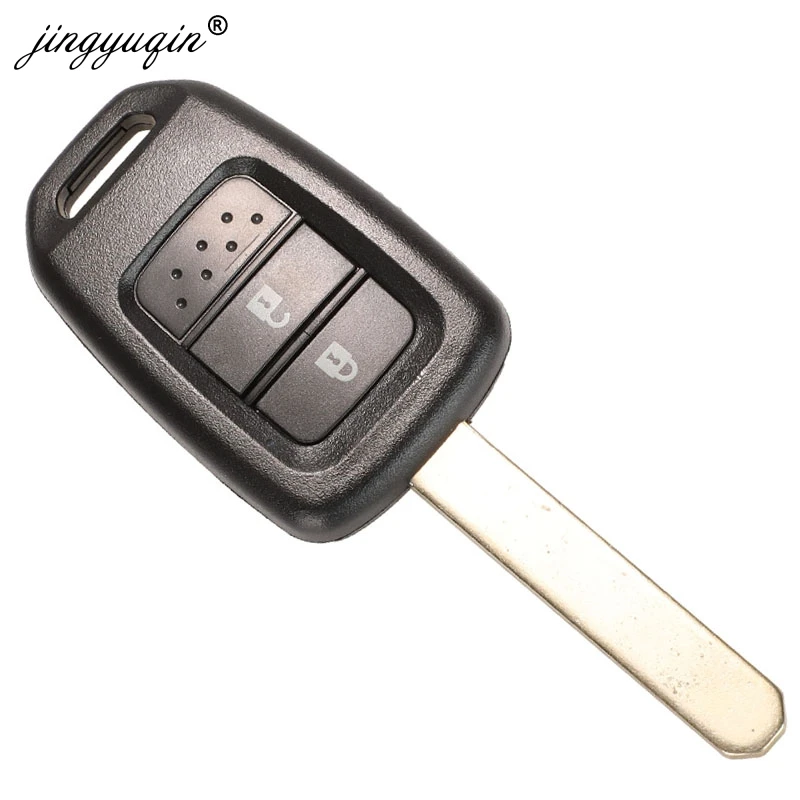 jingyuqin 2/3/4 Buttons Remote Key Shell For Honda Accord CR-V FIT XRV VEZEL CITY JAZZ CIVIC HRV FRV Remote Key Case Fob