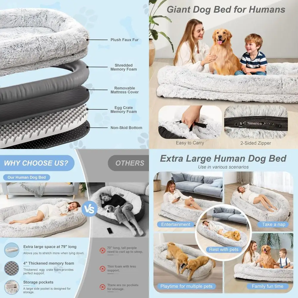 Human Dog Bed Xl 79…