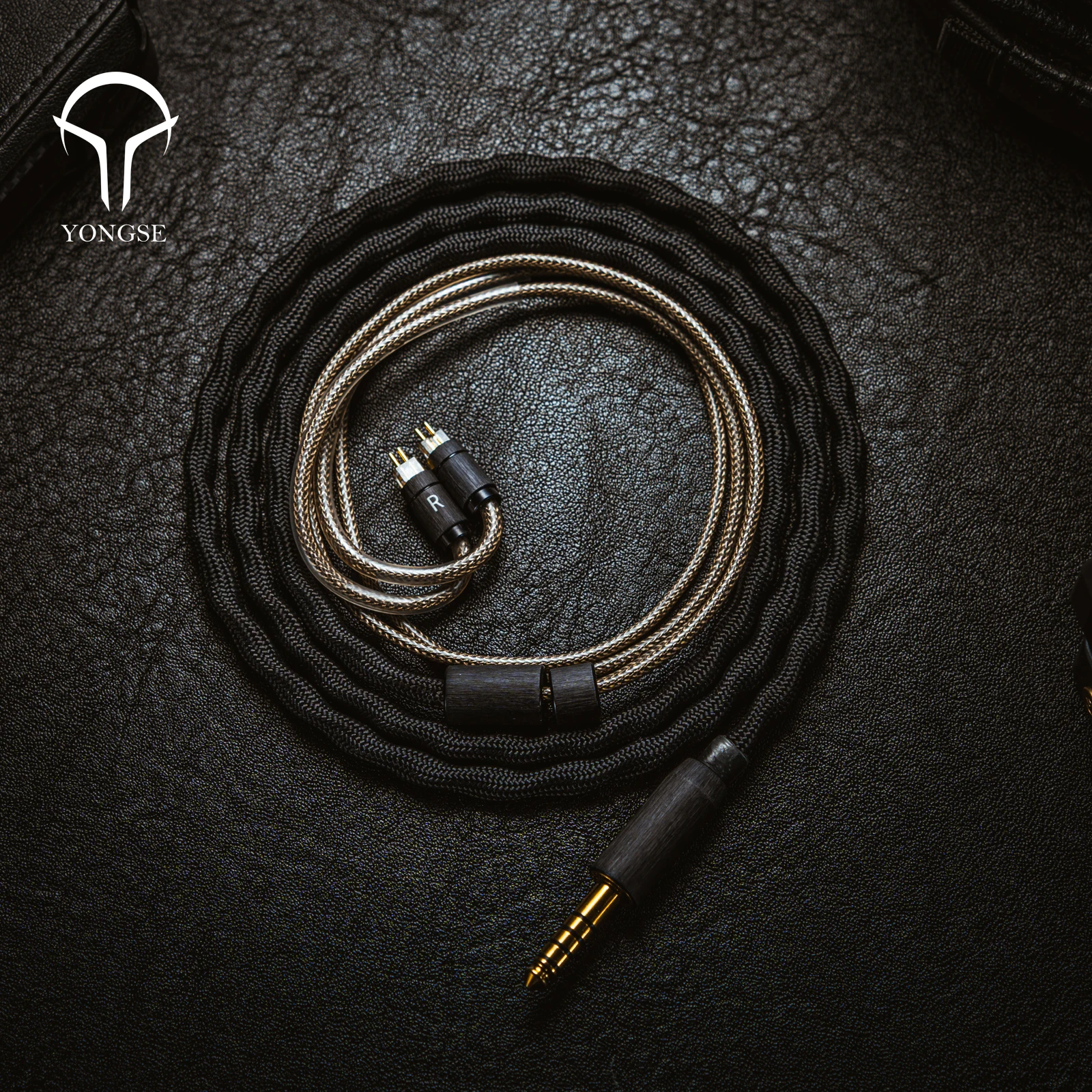 Yongse BlackSea Litz Coaxial Structure Single Crystal Copper And Silver-plated Single Crystal Copper ＆ Graphene Earphone Cable