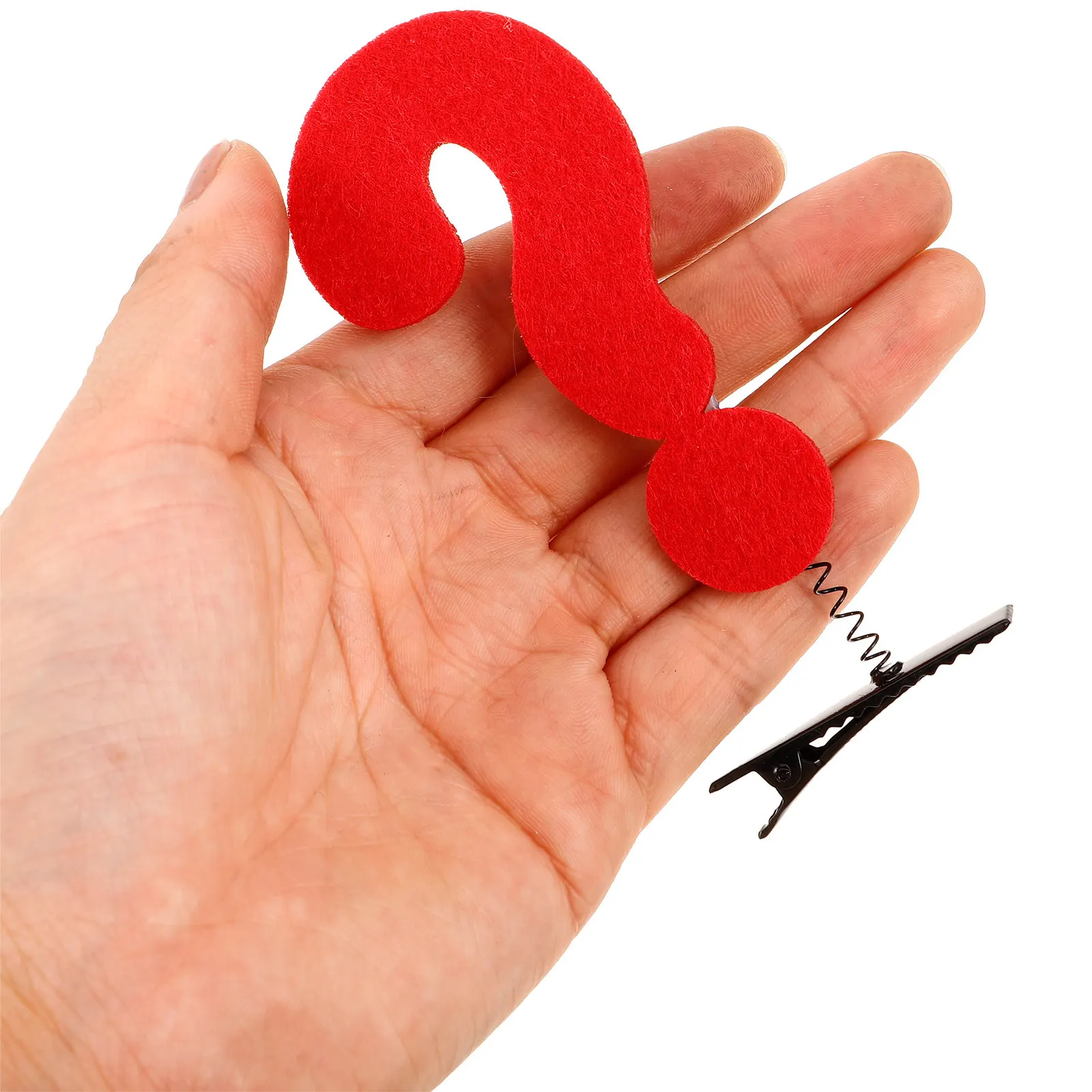 

10Pcs Question Mark Hair Clips Cute Novelty Hair Accessories Party Favor Girls Hairpins Fashion Decorative Barrettes