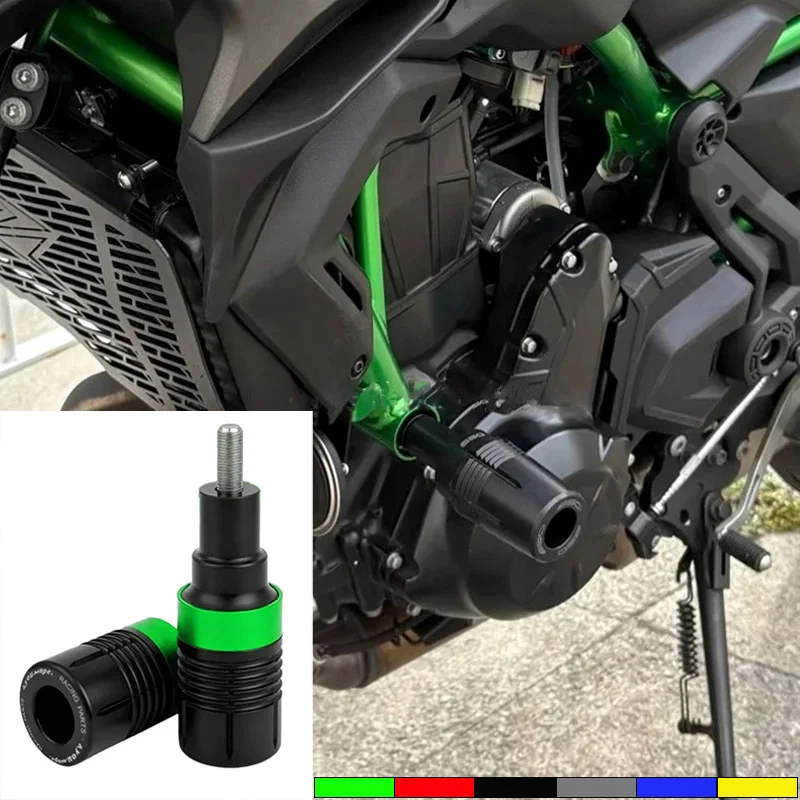 

Motorcycle Frame Sliders Crash Pad Falling Protection Exhaust Slider For KAWASAKI Z900 Z 900 Z900 SE Z900SE 2017-2023 2024 2025