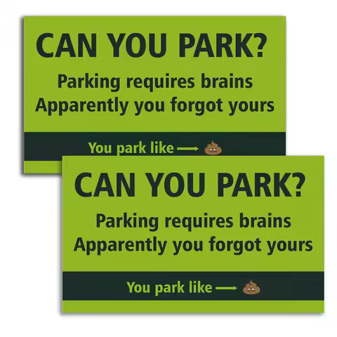 50/100pcs Humourous Parking Card "Can You Park?" 3.5 X 2 Inch,Prank Funny Cards, Offending Funny Cards,Mini Portable Prank Cards