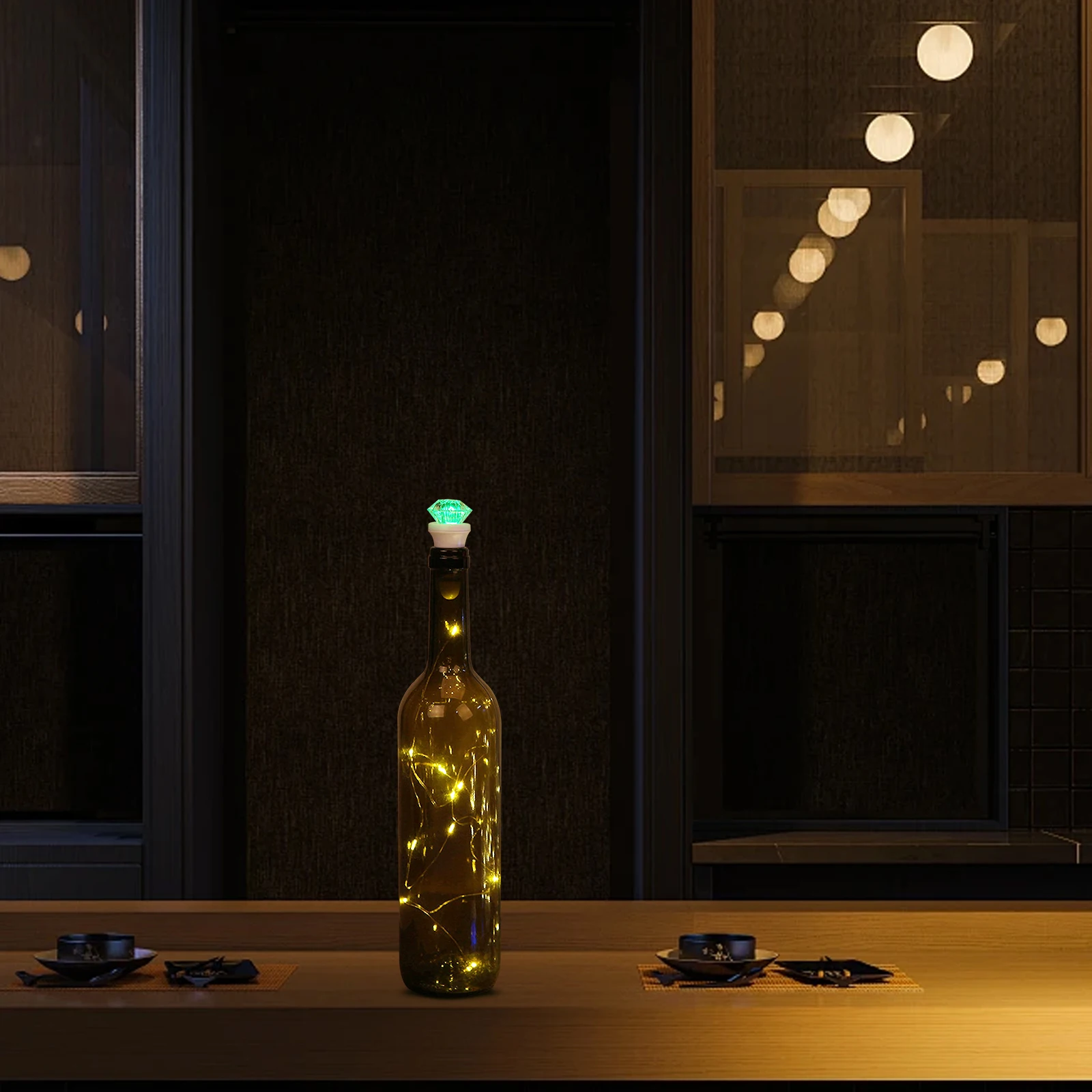 

2pcs String Usb Powered Warm White Led Reusable Party Decoration Lamp For Wedding Bar Christmas Night Decorative