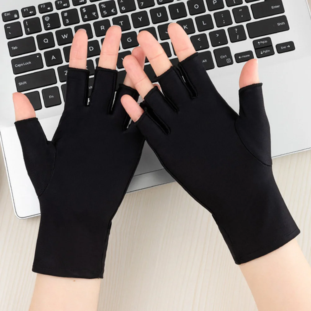 

4Pcs Sun Protection Gloves Ultra Thin Breathable Women Gloves Anti Slip Outdoor Sports Cycling Fitness Summer Hands Covers