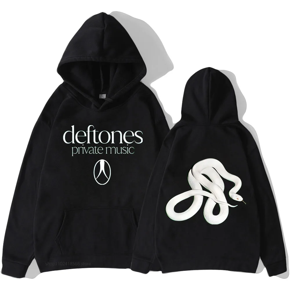 جديد DeFF Tones ألبوم الموسيقى الخاص 2025 هوديي الفرقة ديفتونز ثعبان البلوز الصوف الذكور البلوز كم طويل للجنسين الشارع الشهير #1