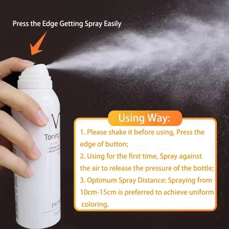 200ml 2bottles Whitening Concealer Sunscreen Isolation Spray Waterproof V7 Hydration Moisturizing
