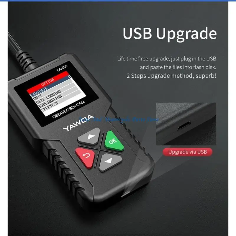 P9FD ماسح ضوئي تشخيصي للسيارة، قارئ رمز خطأ محرك السيارة، أداة فحص السيارة