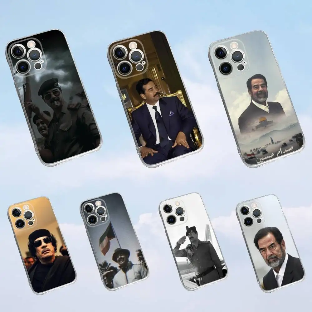 

Iraq S-Saddam Hussein Phone Case For iPhone 16,15,14,13,12,11 Pro,Max,Plus,X,XS,XR,SE,Mini Transparent Silicone Soft
