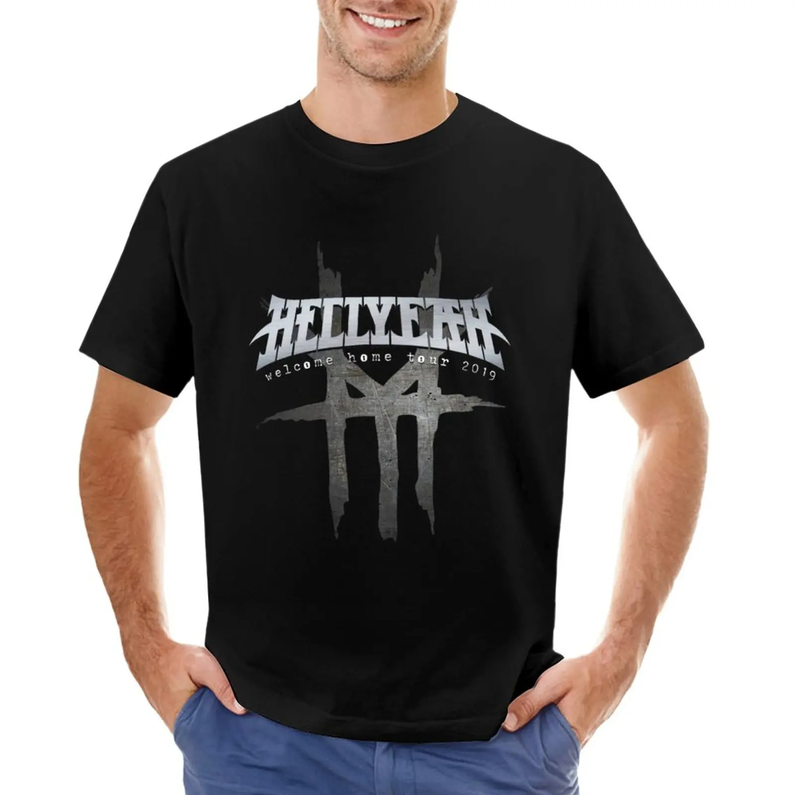 

HELLYEAH TOUR 2019 5 T-Shirt funny t shirts hippie clothes plain white t shirts men