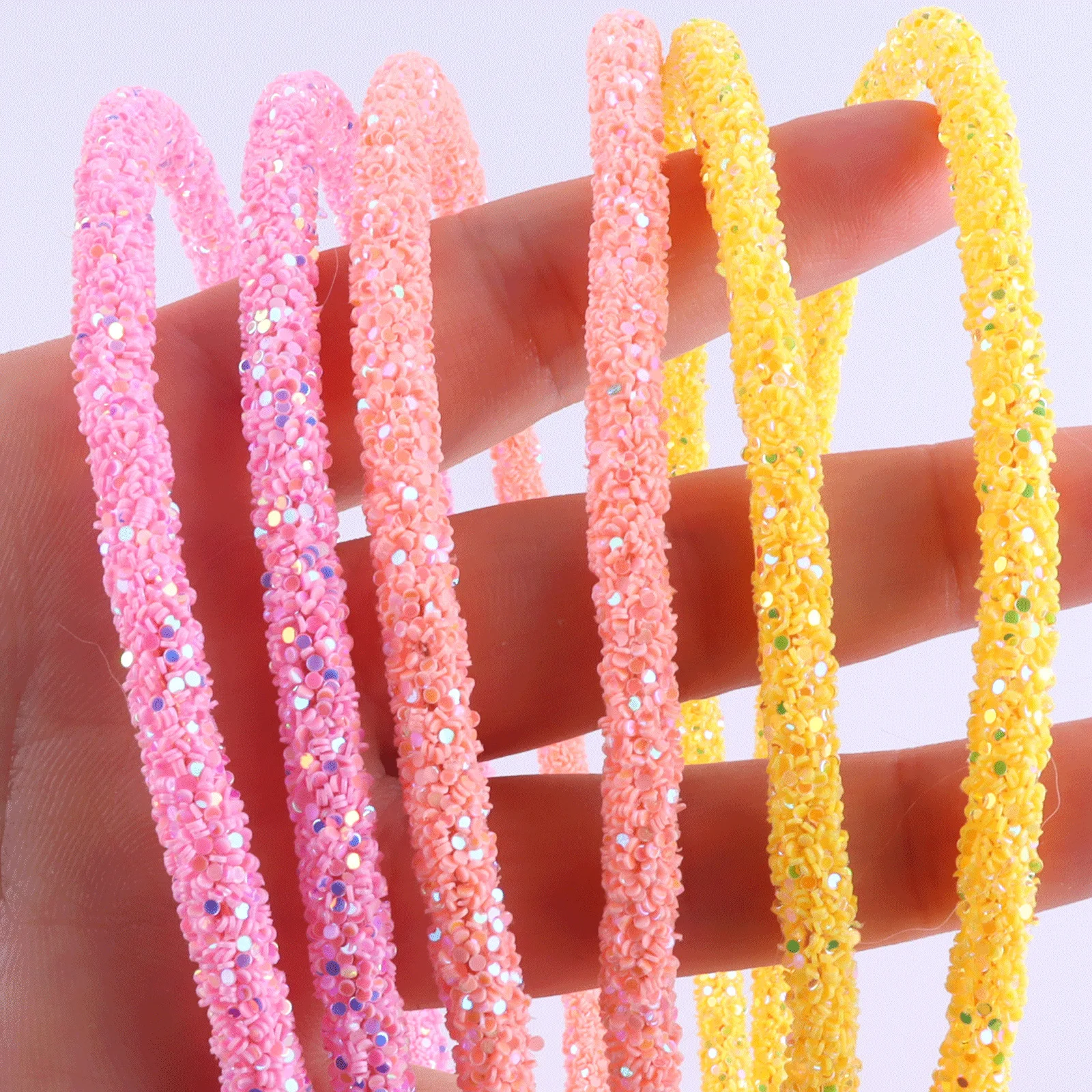 Glitter Headbands for Women Non Slip Elastic Hair Bands for Girls Soft  Cute Party Accessories