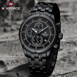 NAVIFORCE Brand New Watch For Men Waterproof Luxury Luminous Male Calendar Chronograph Quartz Wristwatch Relogio Masculino 2024