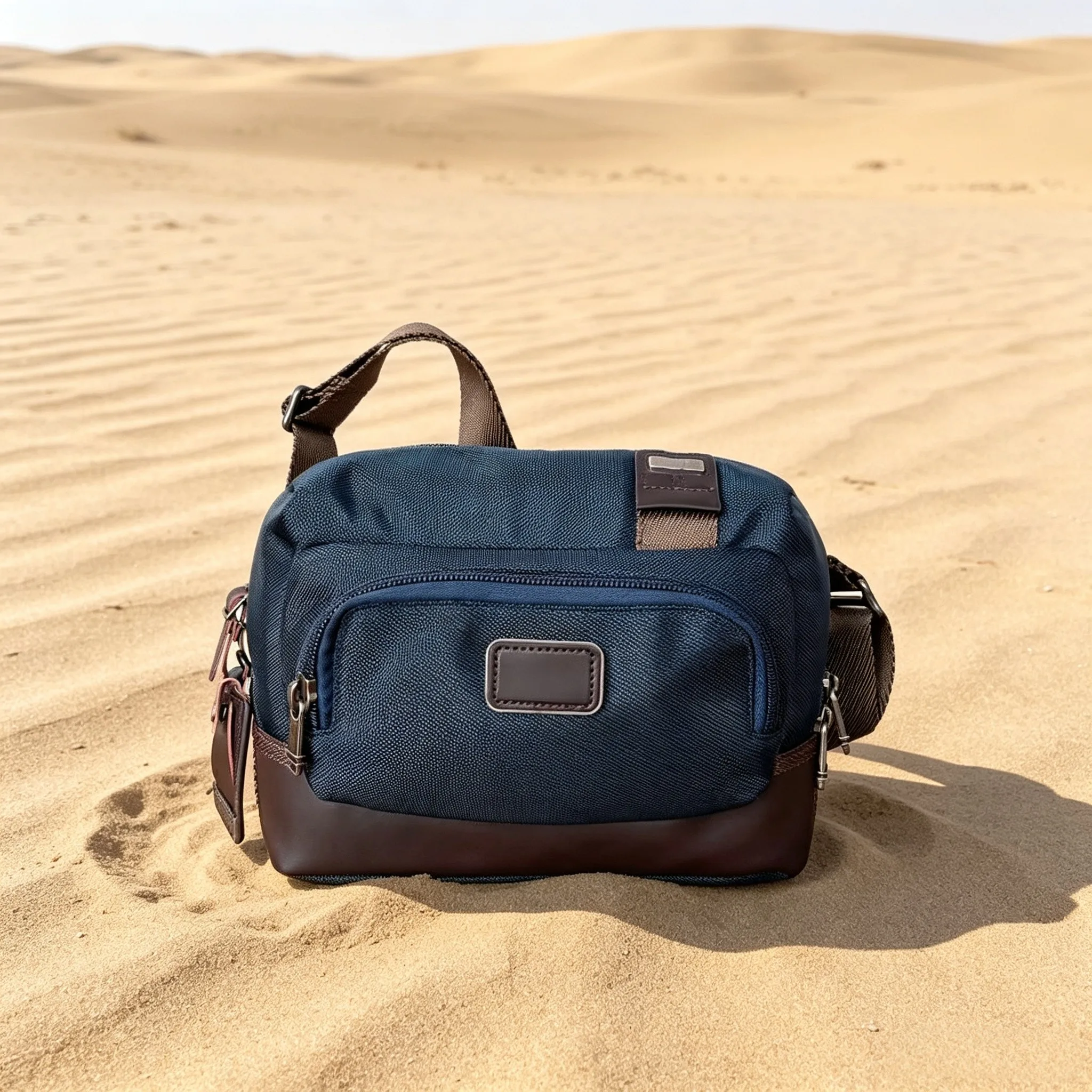 Men Casual Travel Commute Ballistic Nylon Crossbody Bag Wear Resistant Waterproof Messenger Bag