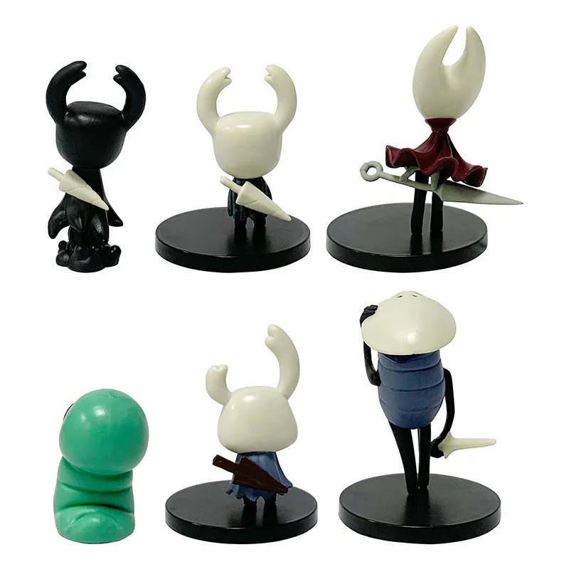 

6pcs Hollow Knight Silksong Toys Anime Game Q Version The Knight Action Figure Hornet/Quirrel Figurine Collectible Model Doll