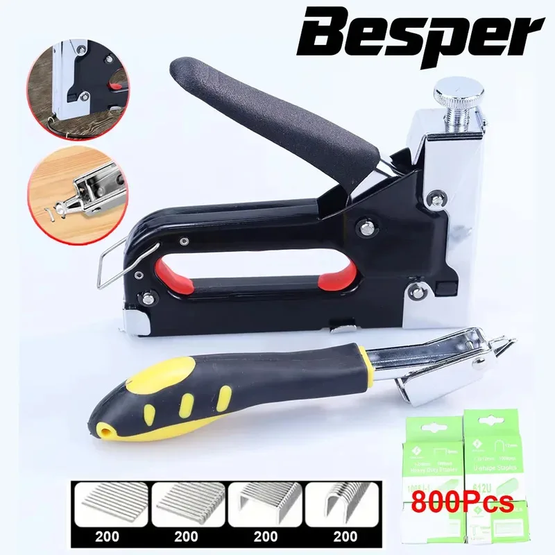 

Manual Direct Staple Gun Light Duty Home Use DIY Woodworking Carpentry Book Binding Tools