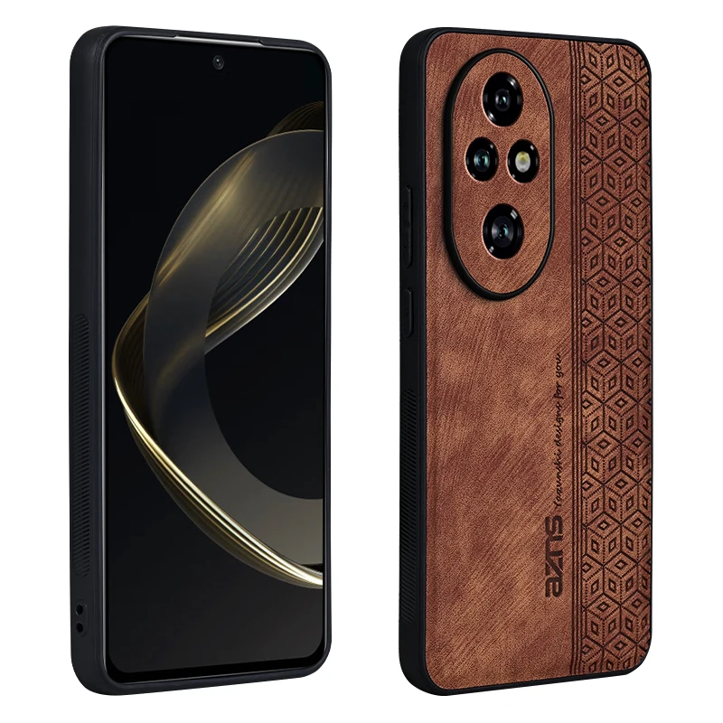 Premium Luxury Leather Case For Honor 200 Pro Shockproof Protective Case Phone Cover Soft Phone Shell For Honor 200 Back Cover