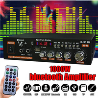1000W G-919H Home Power Amplifier HIFI Bluetooth 5.0 Audio AMP Audio Amplificador Subwoofer Speakers 220V/110V FM USB Amplifiers
