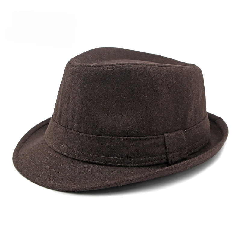 Autumn and Winter Franny Simple Hat Men and Women British Retro Jazz Hat Gentleman Woolen Fedoras