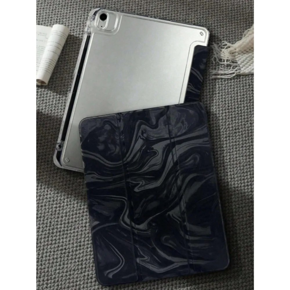 

Sand velvet leather tri-fold Tablet Case For iPad pro 10/11/2020/6th/7th /8th /Air 3rd/Air 4th/9th gen/Air 5th Gen 2022/Air 11