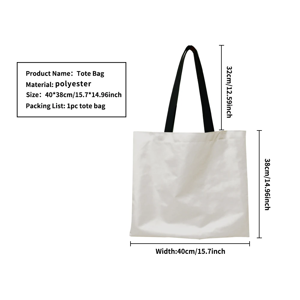 Shopping Bag Custom Shopping Bag Carrier Lightweight Durable Canvas Handbag Daily Use Shopping Commuting Leisure 128 Characters