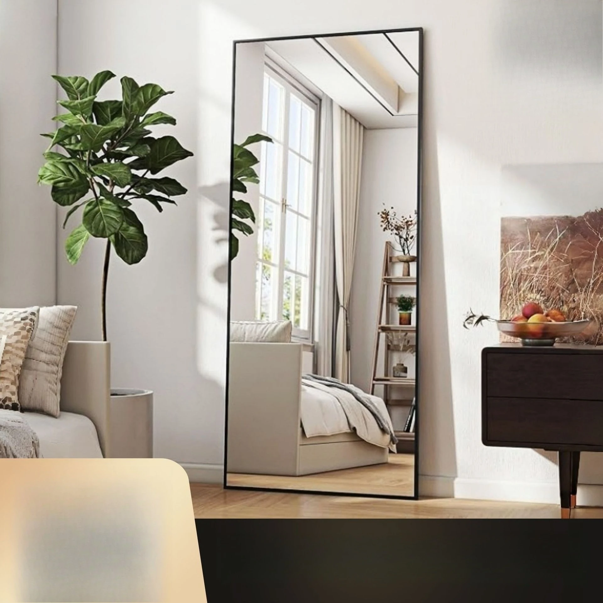 High definition explosion-proof floor-to-ceiling full-length mirror wall-mounted home bedroom clothing store full-length mirror