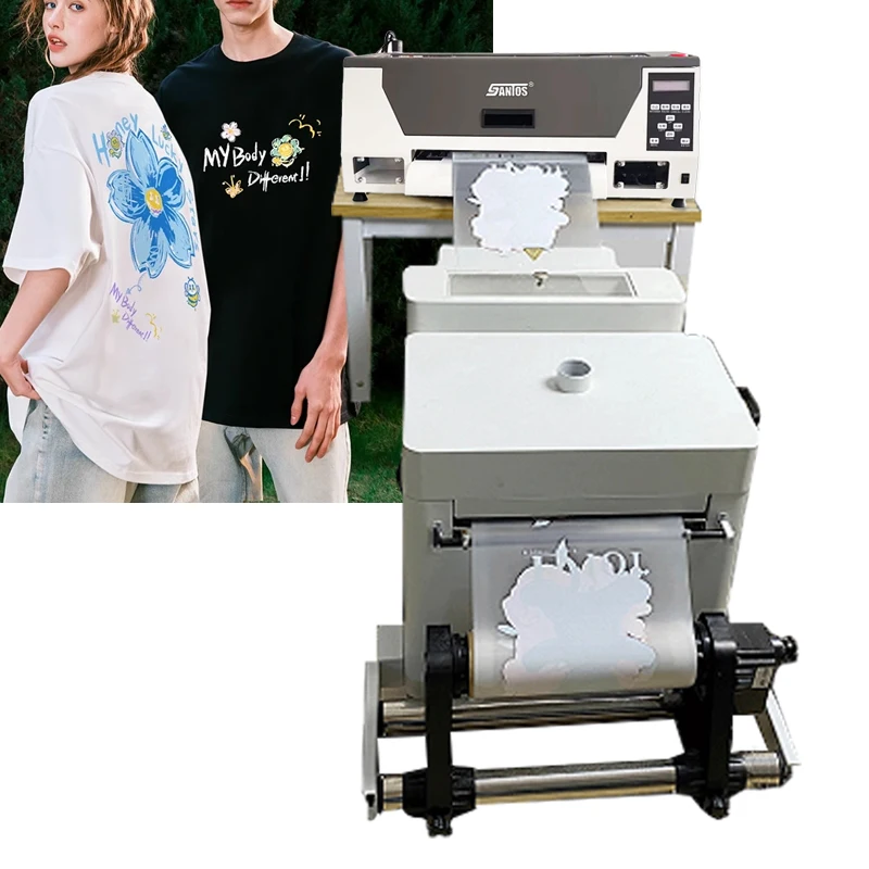 Portable desktop DTF printer A3 30cm heat transfer Pet film to pants hoodie tshirt with shaker