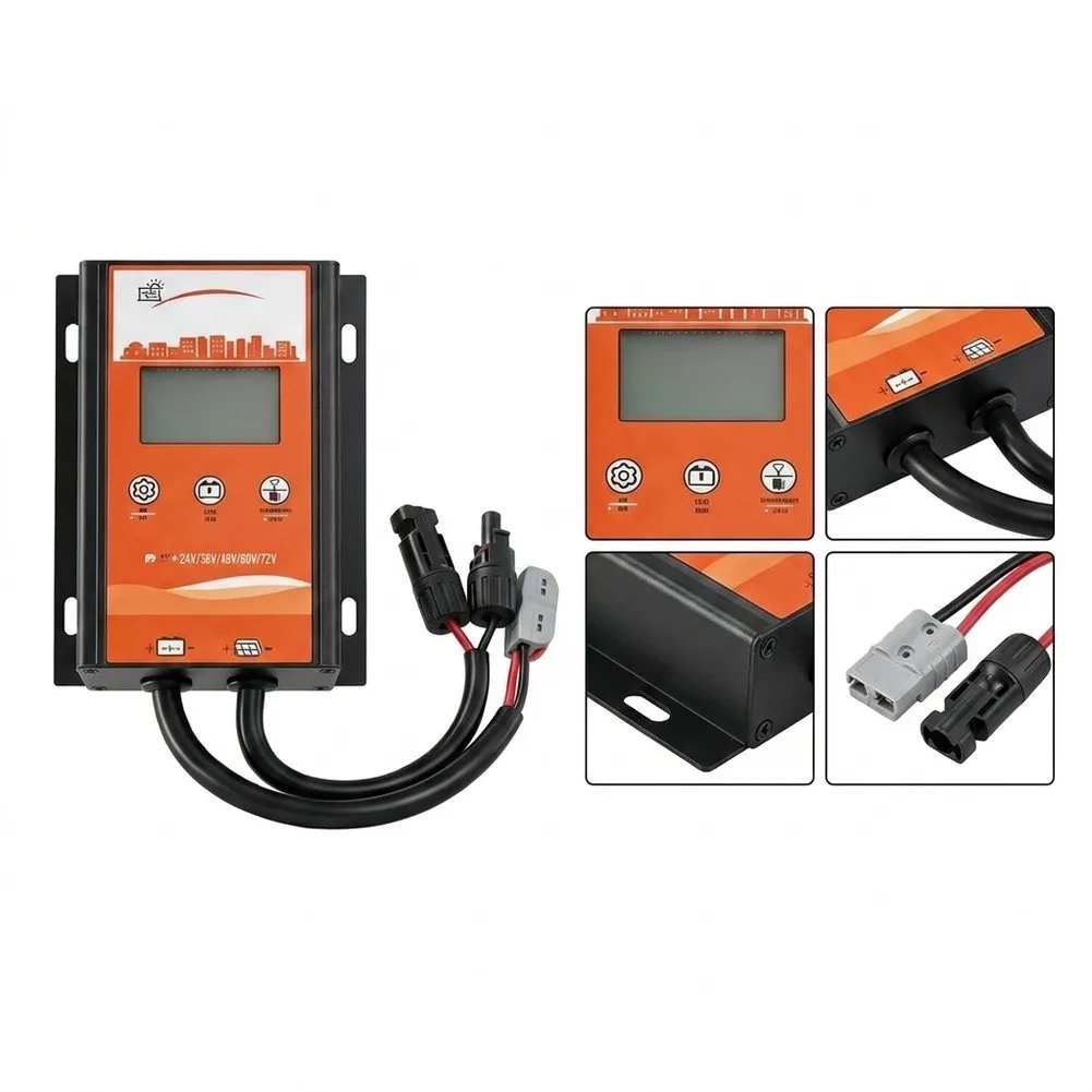 RV for solar System 500W Charge Controller For Outdoor Camping 24V To 72V Range 15A Output Current IP65 Waterproof Rating