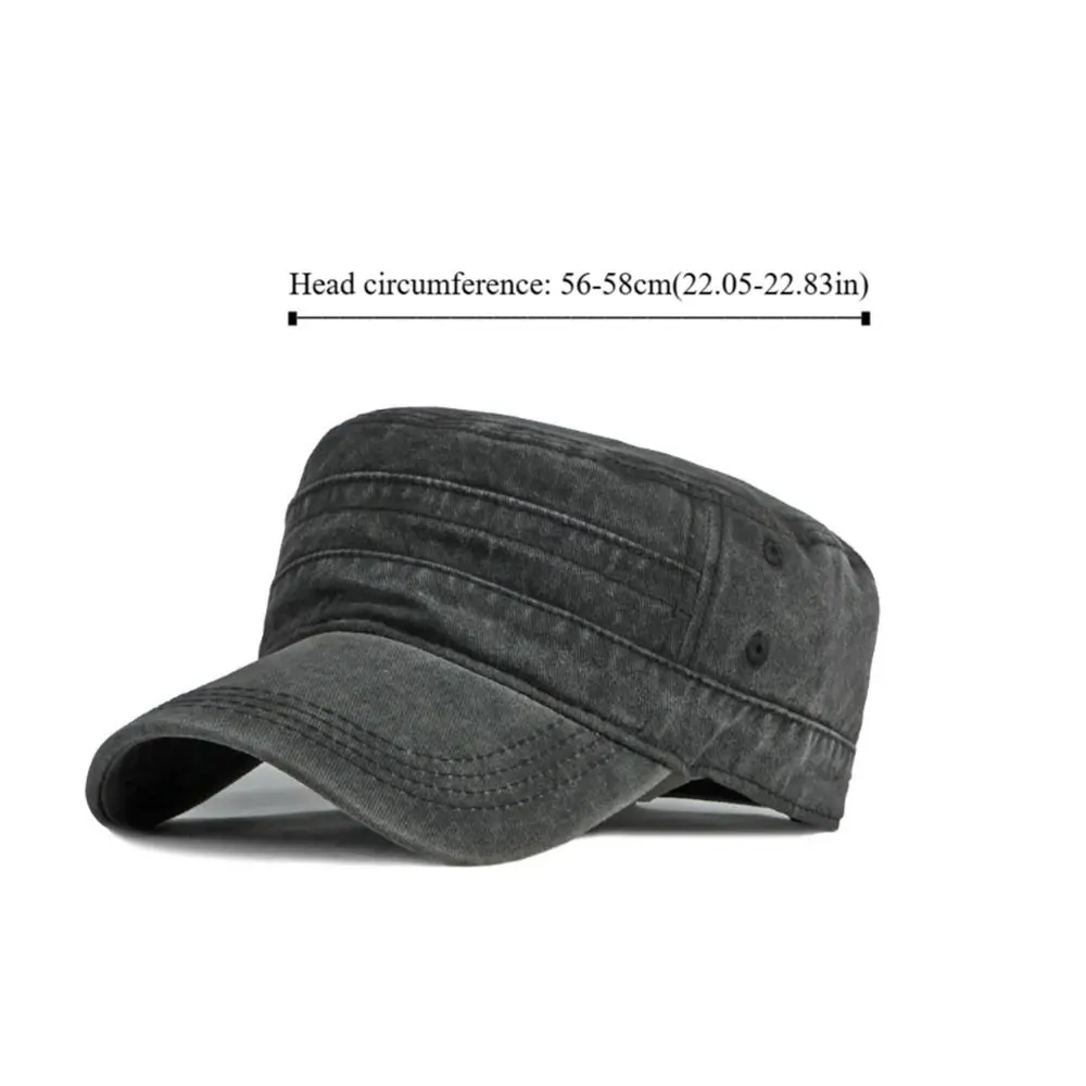 أزياء خمر قبعة مسطحة غسلها القطن Y2k قناع قبعة القوطية الشارع الشهير كاديت قبعة السفر #6
