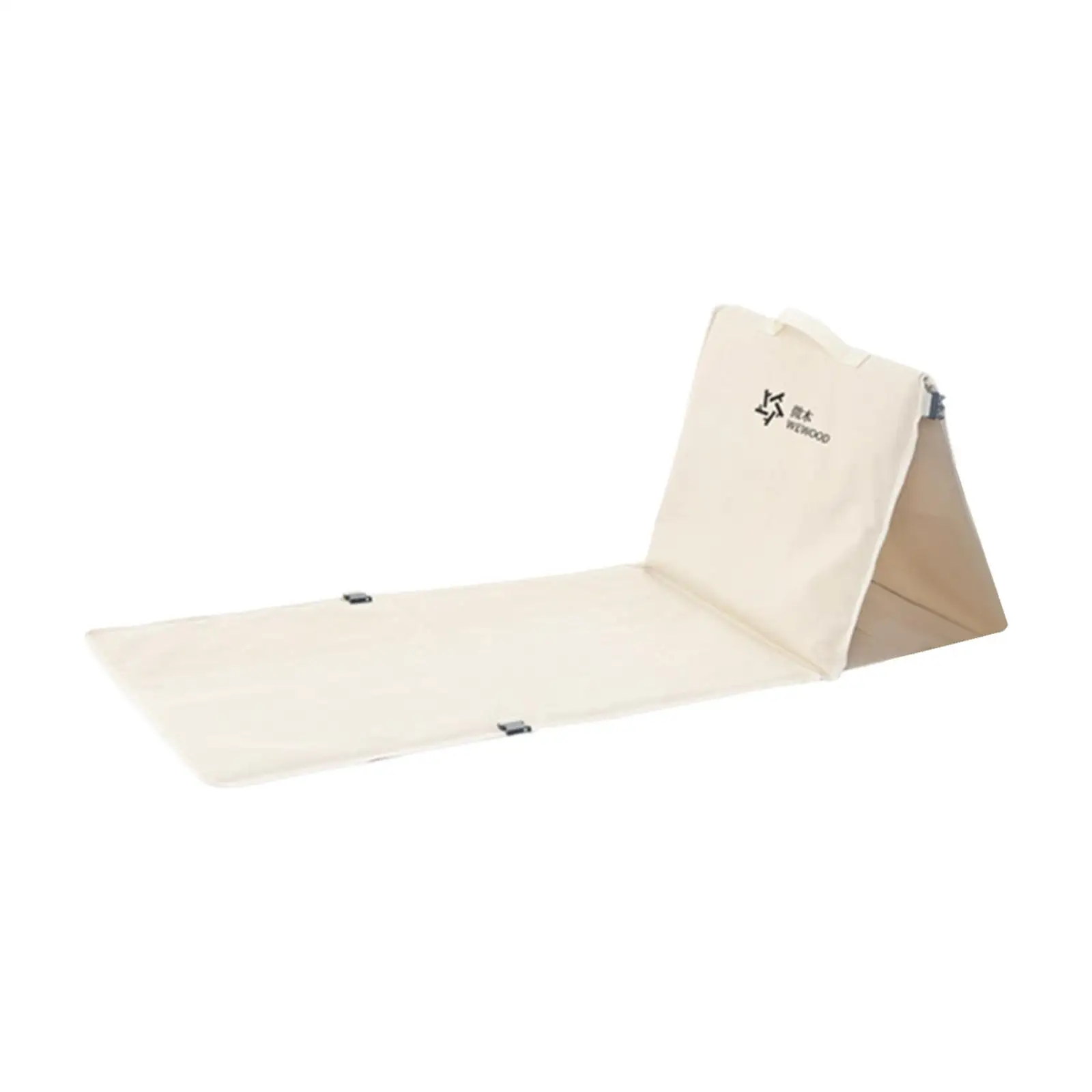 Folding Beach Chair with Back Support Folding Seat for Park Backyard Outdoor
