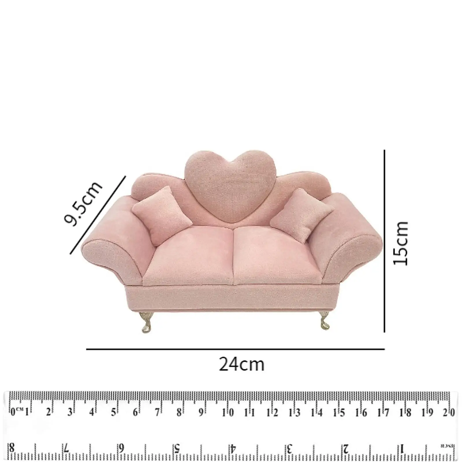 1/6 Sofa Life Scene Elegant for 12" Doll Dollhouse Action Figures Accessory